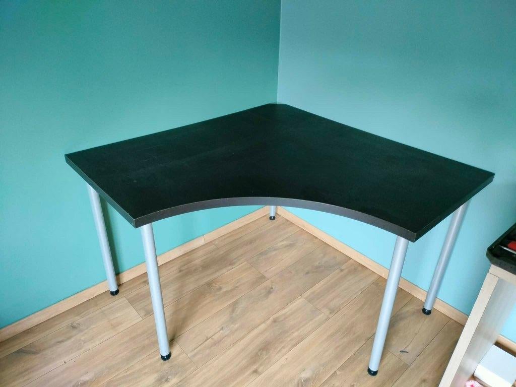 Zwarte IKEA hoekbureau, Ophalen, Zwart, Gebruikt, Hoekbureau