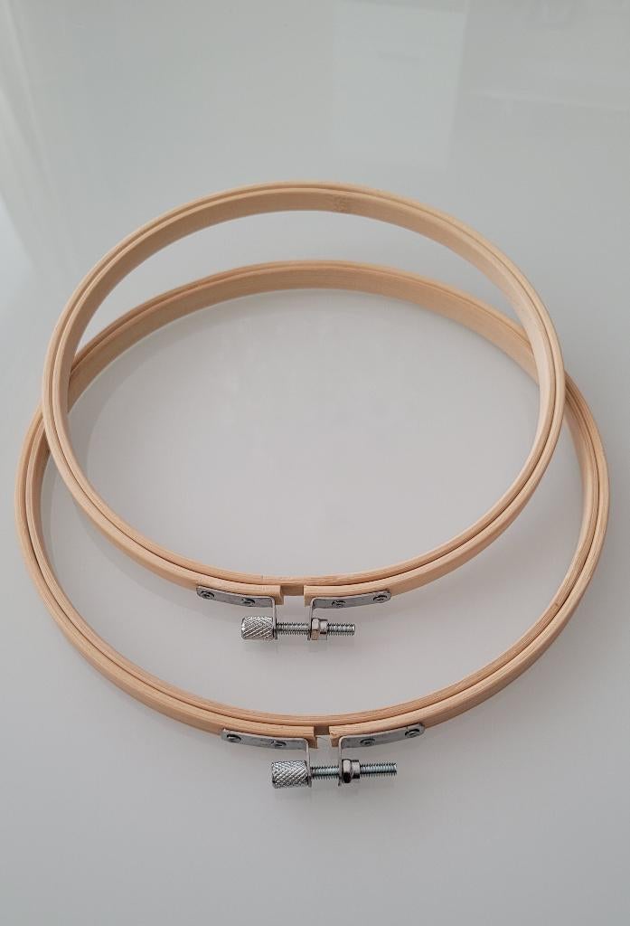 Bamboo Borduurring 2 stuks-   18cm en 20cm, nieuw, Ophalen, Nieuw, Handborduren, Onderdeel of Accessoires