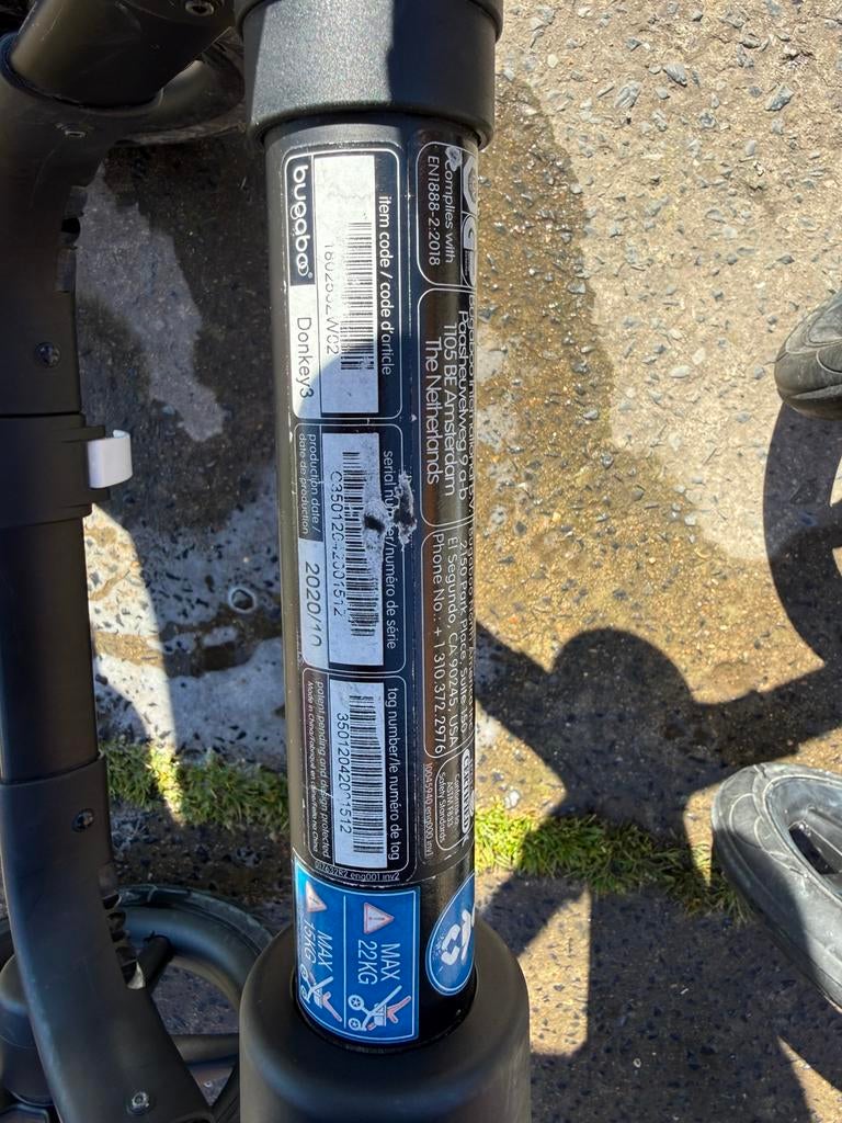 Bugabo Donkey 3, Kinderen en Baby's, Ophalen, Gebruikt, Kinderwagen of Buggy