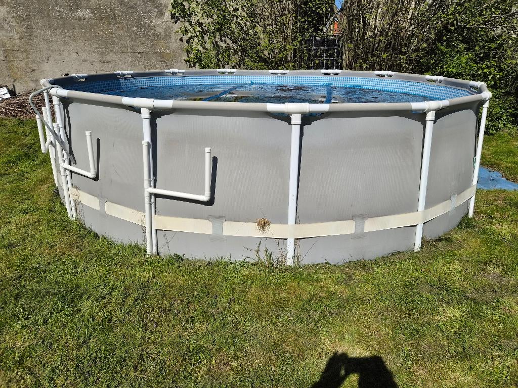 Intex zwembad 457 x 122, Tuin en Terras, Zwembaden, Gebruikt, Rond, 300 cm of meer, Ophalen