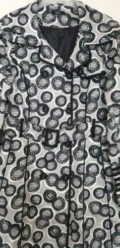 Mantel van DIDI met zwart grijs wit motief, Kleding | Dames, Overige kleuren, Maat 42/44 (L), Didi, Ophalen of Verzenden