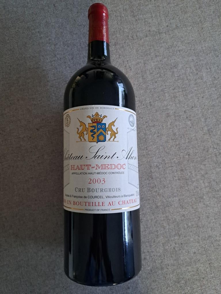 1,5 L Château Saint Ahon Haut-Médoc 2003, Neuf, Pleine, Enlèvement, Vin rouge