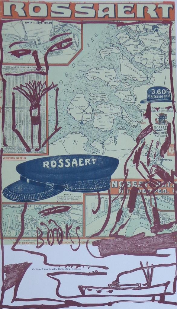 PIERRE ALECHINSKY / ROSSAERT / LITHO-AFFICHE / 93x56cm 2003, Ophalen of Verzenden