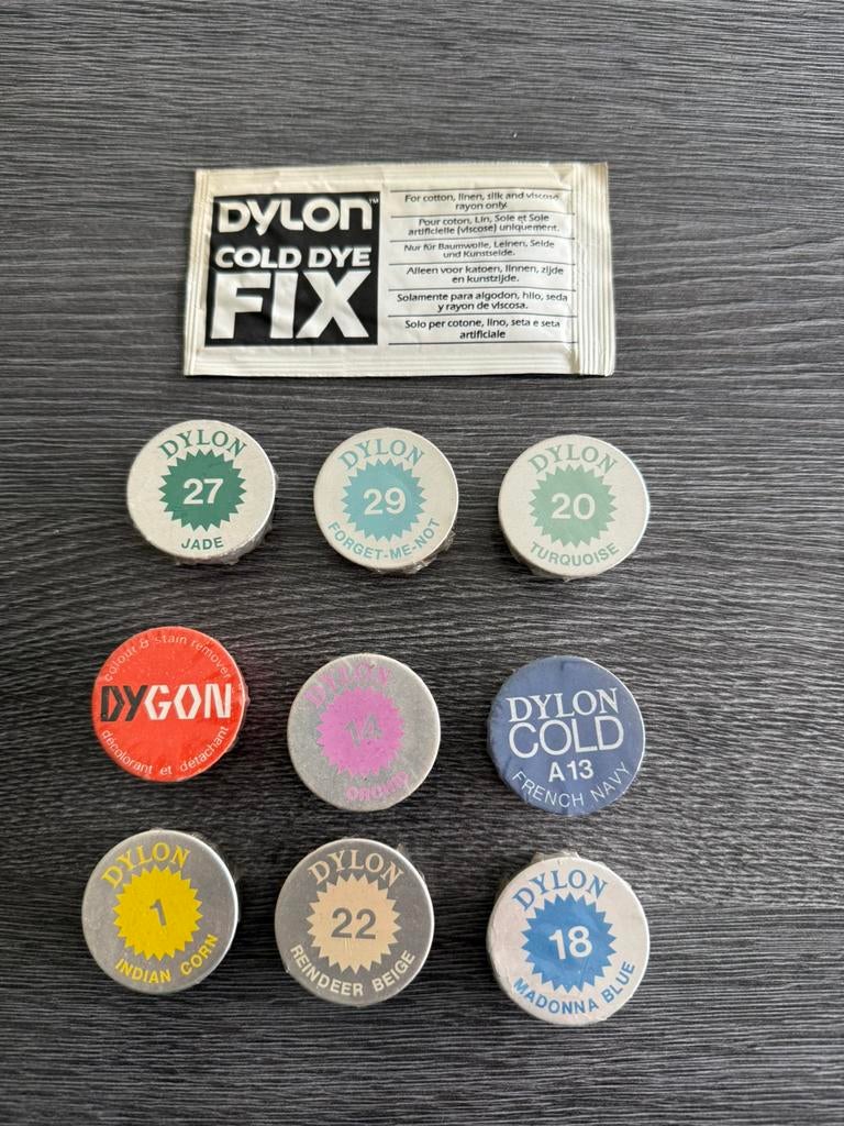 Vintage Dylon kledij verf tshirt verf, Ophalen of Verzenden