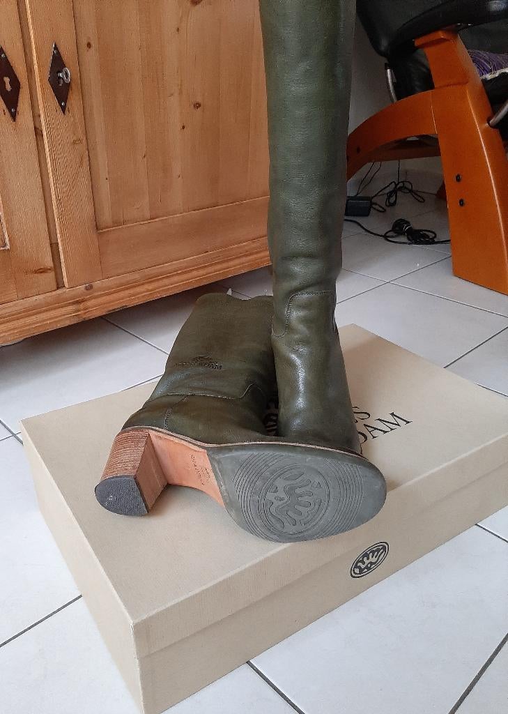 Te koop: Mooie donker groene laarzen van "Shabbies", 40, Ophalen, Hoge laarzen, "Shabbies", Zo goed als nieuw