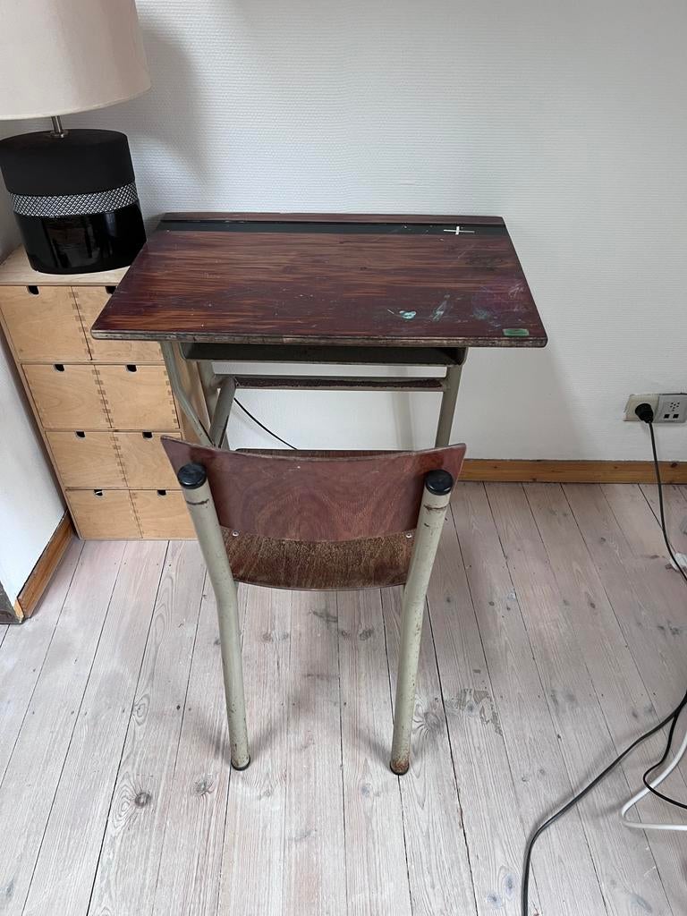 Bureau d’ecolier, Vintage, Enlèvement, Bureau enfant, Bois