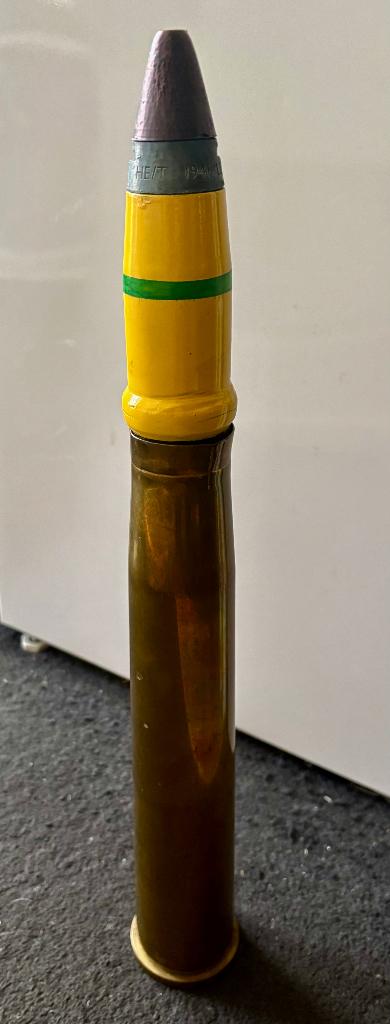 40mm Bofors + Deco / dummy granaatkop, Verzamelen, Ophalen of Verzenden, Hulzen of Bodemvondsten