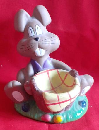 coquetier lapin veste mauve (2), Ophalen of Verzenden, Zo goed als nieuw, Overige materialen, Overige typen