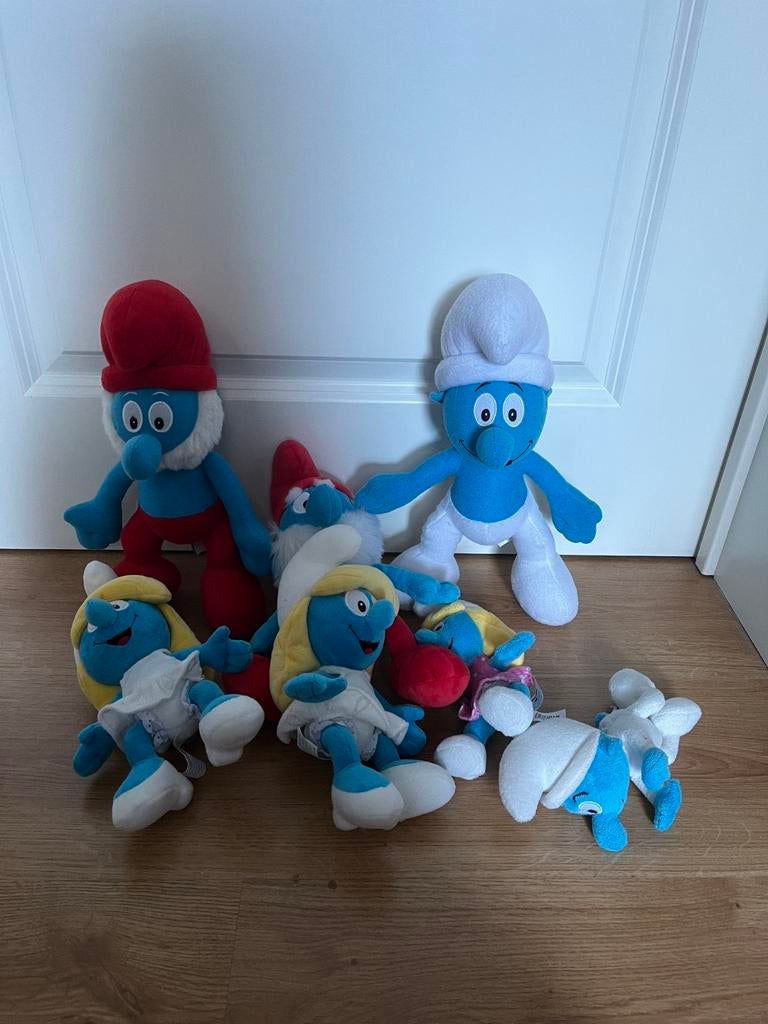 7 peluches Schtroumpf, Enlèvement ou Envoi, Comme neuf, Autres types