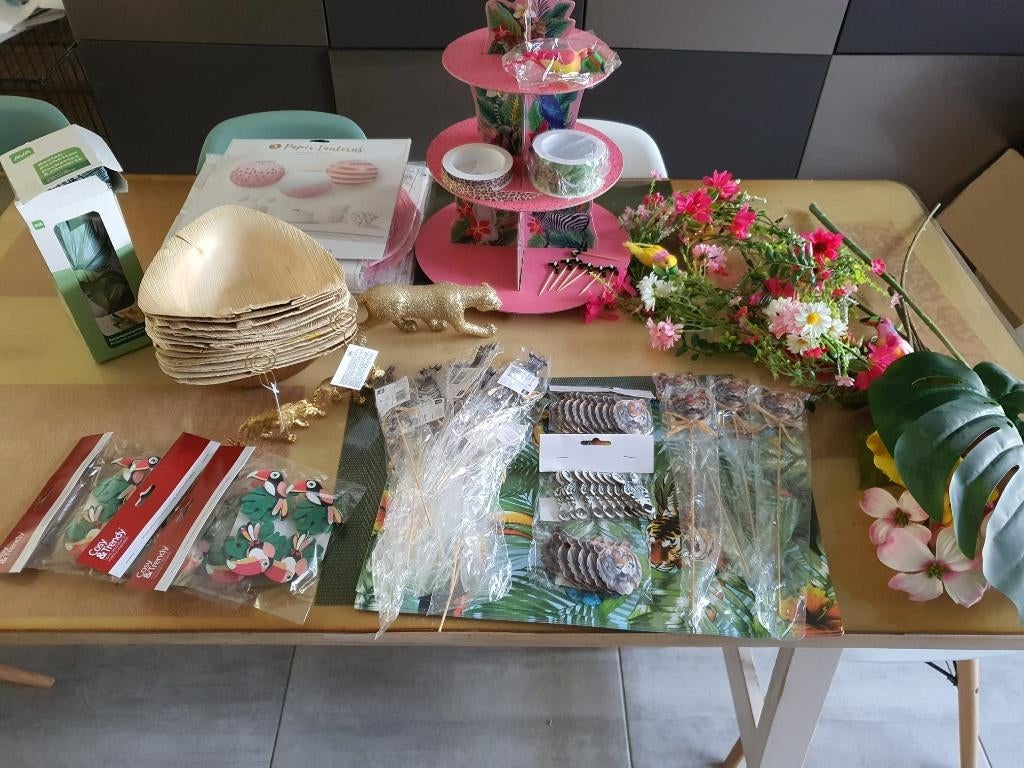 Feest decoratie pakket thema Jungle NIEUW, Ophalen of Verzenden, Nieuw, Kraamcadeau