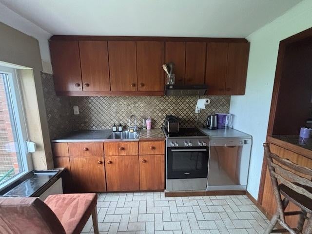 Armoires de cuisine en bois de placage, Brun, Enlèvement, Autres matériaux, Cuisine à mur double