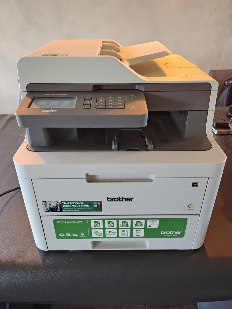 LED printrr Brother DLP-L3550CDW, Imprimante LED, All-in-one, Enlèvement, Utilisé