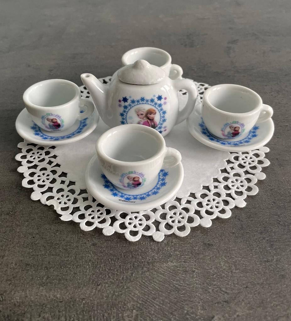 Miniatuur Disney Frozen porseleinen theeservies, Ophalen, Zo goed als nieuw, Accessoires