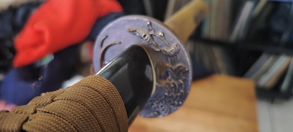 Japanse Katana, battle-ready, Traditioneel gesmeed, Verzamelen, Militaria | Tweede Wereldoorlog, Landmacht, Zwaard of Sabel, Ophalen