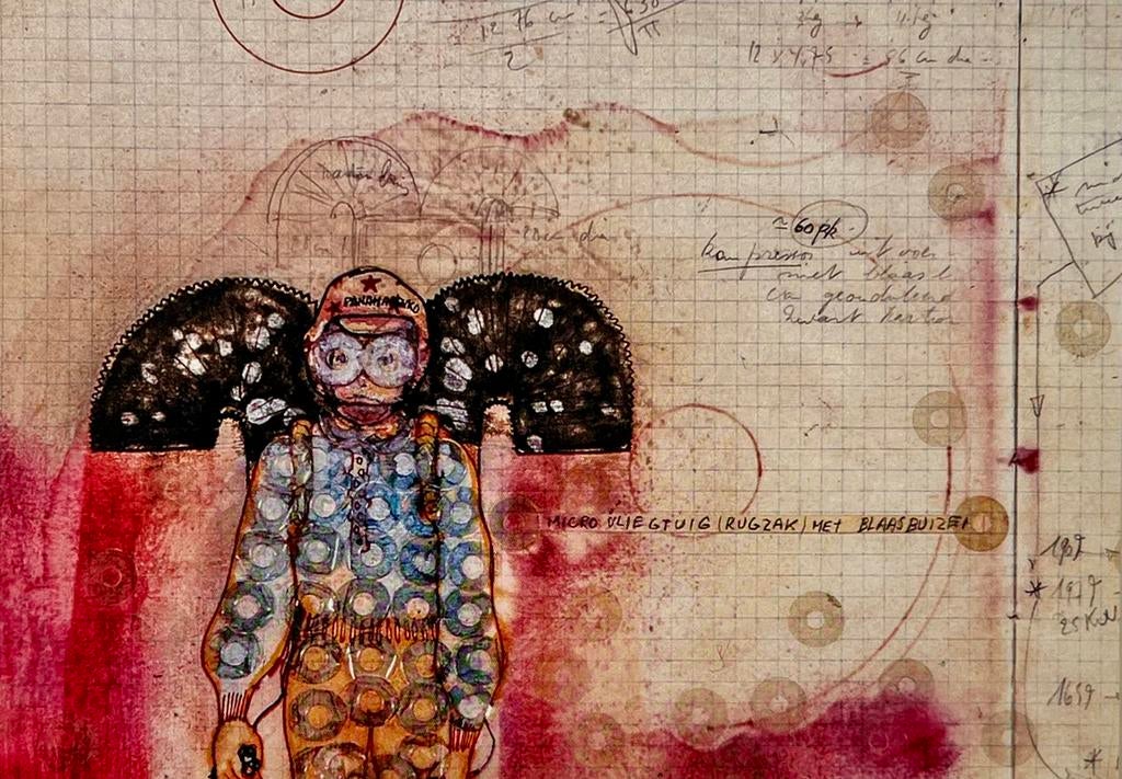 Panamarenko - 15x10 cm - Impr. offset 300 grammes - Nouveau, Enlèvement ou Envoi