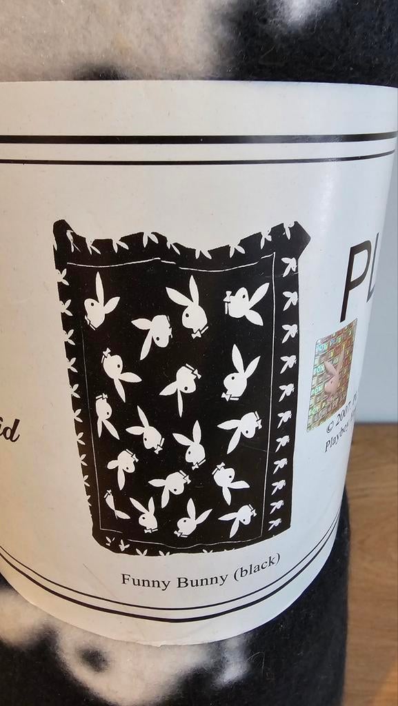 Playboy bunny fleecedeken, Huis en Inrichting, Woonaccessoires | Plaids en Woondekens, Ophalen, Nieuw