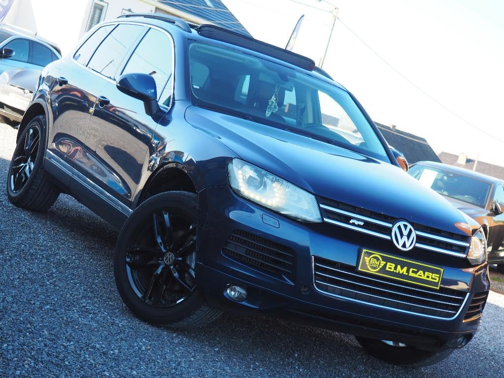 Volkswagen Touareg 3.0 CR TDi V6 R LINECUIR-GPS-CLIM-PANO-, Autos, Cuir, Achat, Capteur de stationnement, Entreprise