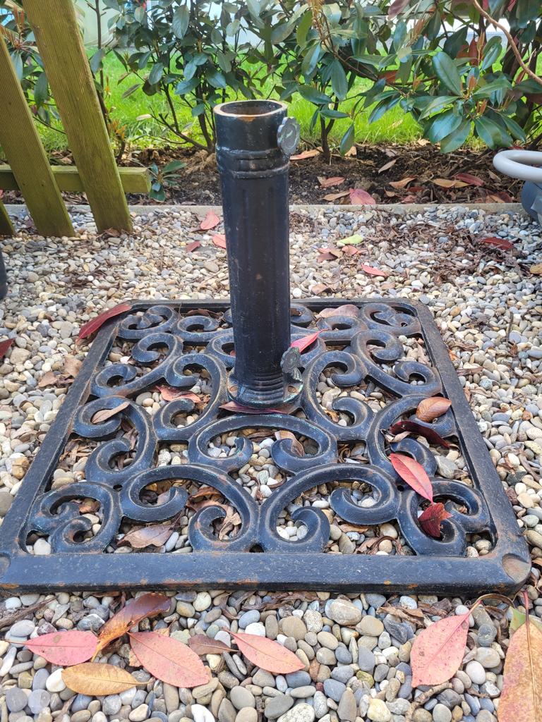 parasolvoet, Tuin en Terras, Parasols, Ophalen, Gebruikt, Minder dan 1 meter, Parasolvoet