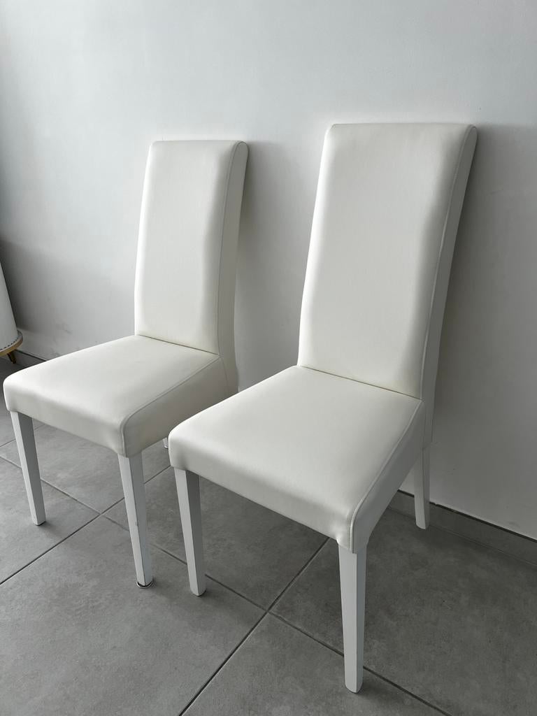 Lot 6 Chaises neuves blanche, Ophalen, Nieuw, Wit, Vijf, Zes of meer stoelen