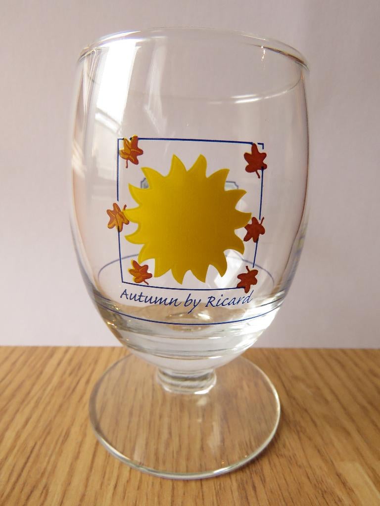 Ricard verre ballon motif autumn by Ricard, Collections, Enlèvement ou Envoi, Comme neuf, Autres types