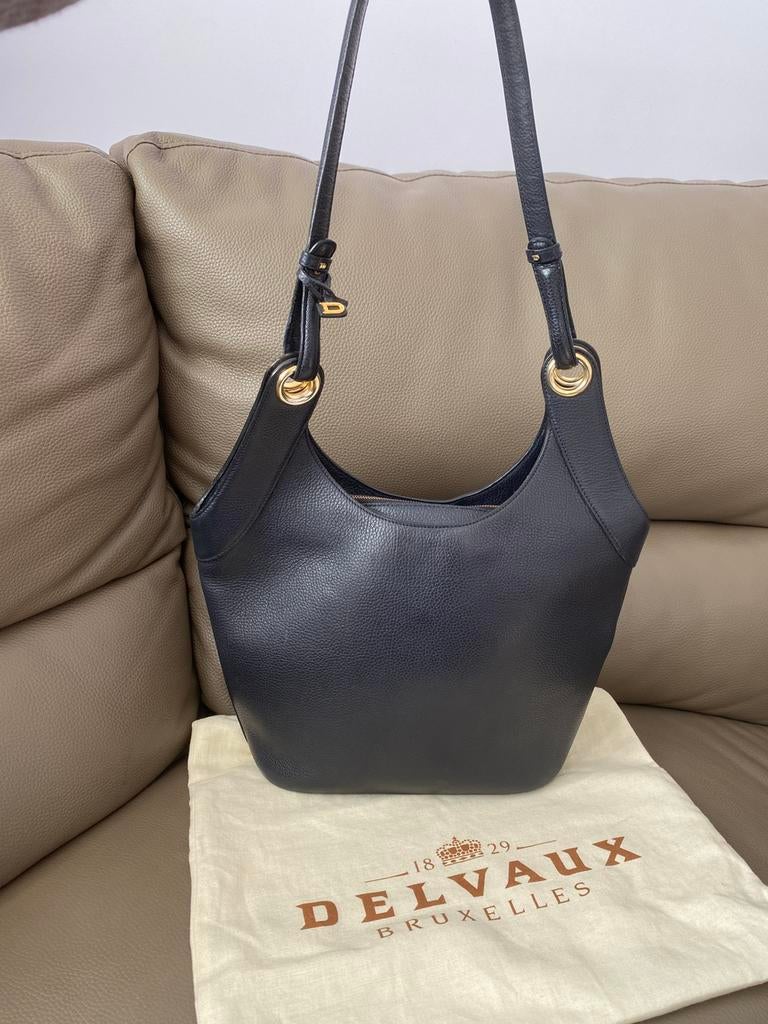 Sac Delvaux Séducteur bleu foncé, Bijoux, Sacs & Beauté, Enlèvement ou Envoi, Comme neuf, Bleu