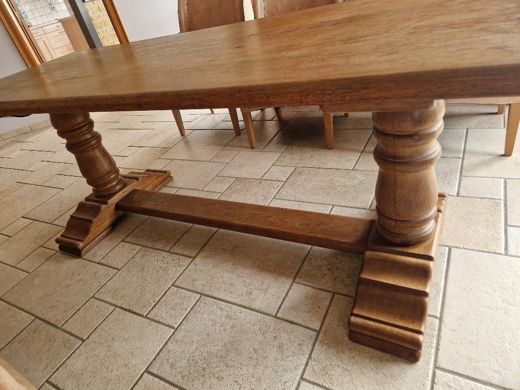 Table chêne 100%, Maison & Meubles, Enlèvement, Utilisé, 50 à 100 cm, Chêne