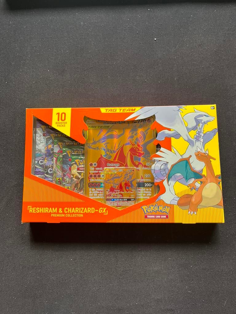 Collection premium Pokémon Charizard et Reshiram GX, Enlèvement, Neuf