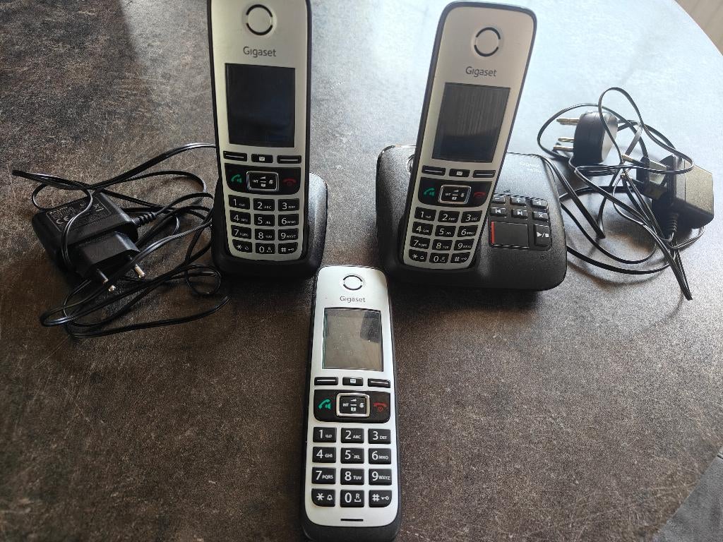 draadloze handset, Ophalen, Gebruikt, 3 handsets