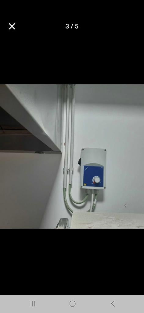 Capot de fumée, Electroménager, Hottes, Comme neuf, Encastré, 400 à 600 m³/h, Moteur, Enlèvement