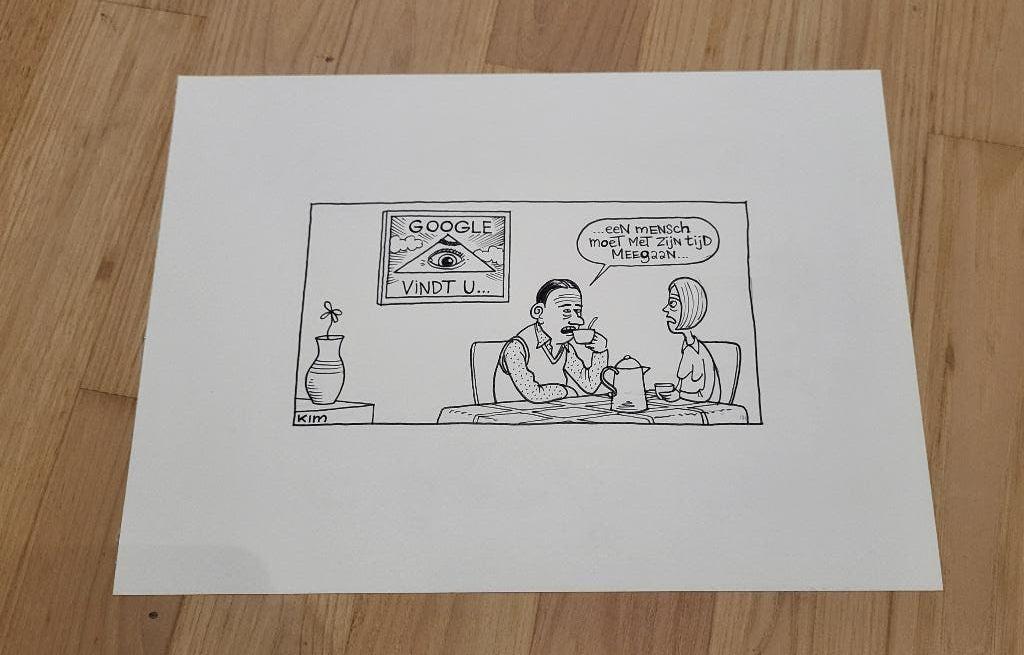 Kim Duchateau - origineel - gesigneerd, Antiek en Kunst, Ophalen of Verzenden