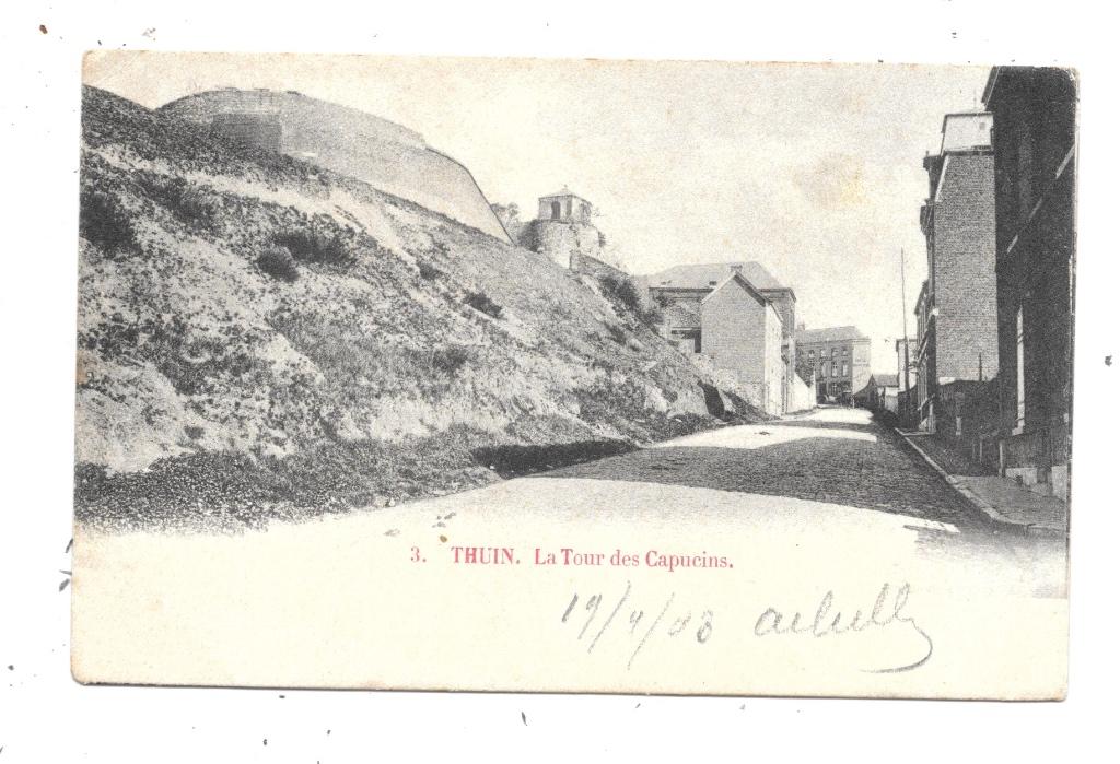 Thuin NA177: La Tour des Capucins 1903, Collections, Cartes postales | Belgique, Envoi, Avant 1920, Affranchie, Hainaut