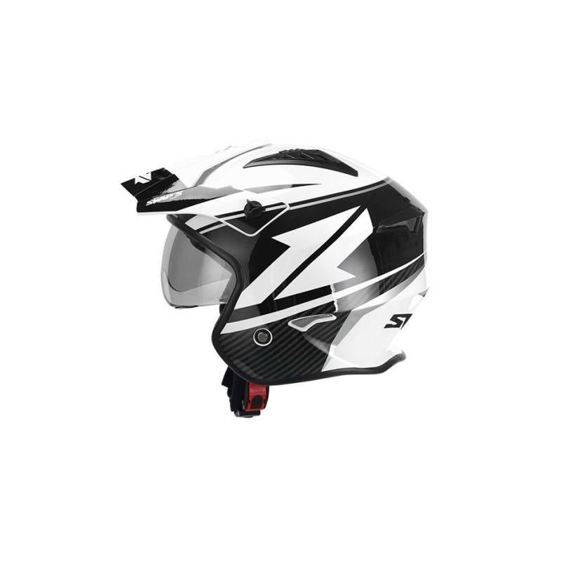 Casque de moto Jet S769 TROOPER – Blanc Noir Neuf, Motos, Vêtements | Casques de moto, Femmes, Hommes, Enfants, Casque jet, L