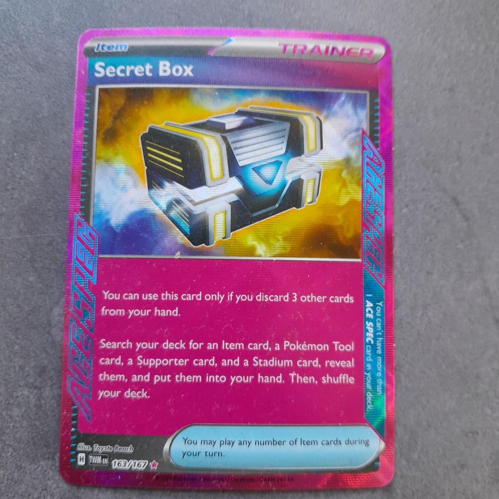 Secret box #163/167, Ophalen