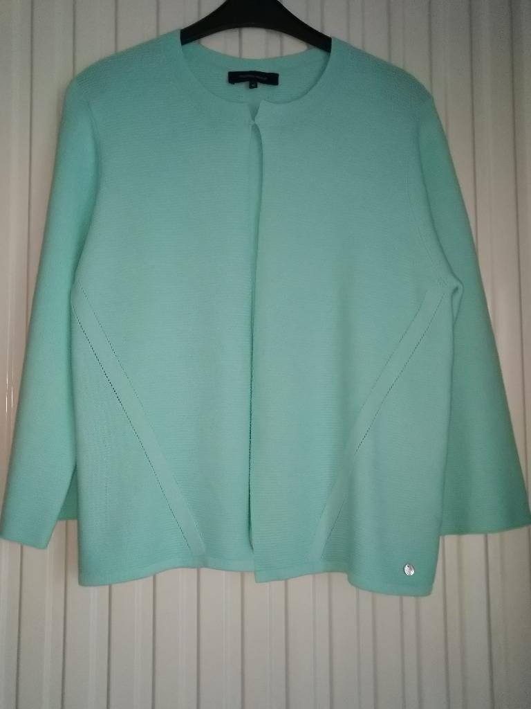 Terre Bleue katoenen turkoois vest maat 42, Overige kleuren, Terre Bleue, Maat 42/44 (L), Nieuw