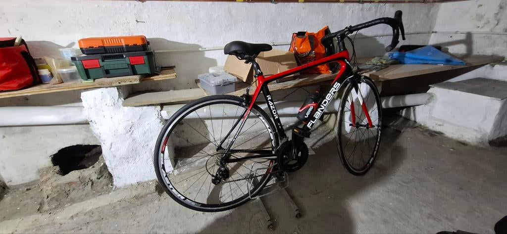 velo course carbone flanders razor, Vélos & Vélomoteurs, Enlèvement, Comme neuf, Plus de 20 vitesses, Autres marques