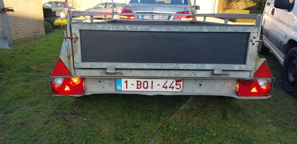 Aanhangwagen Dubbel as ongeremd 750 kg, Auto diversen, Ophalen, Zo goed als nieuw