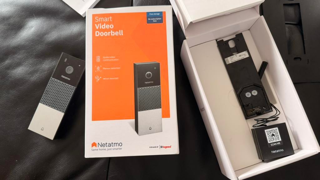 Netatmo Slimme Video deurbel, Huis en Inrichting, Deurbellen, Ophalen, Compatibel met smartphone, Gebruikt, Bedraad