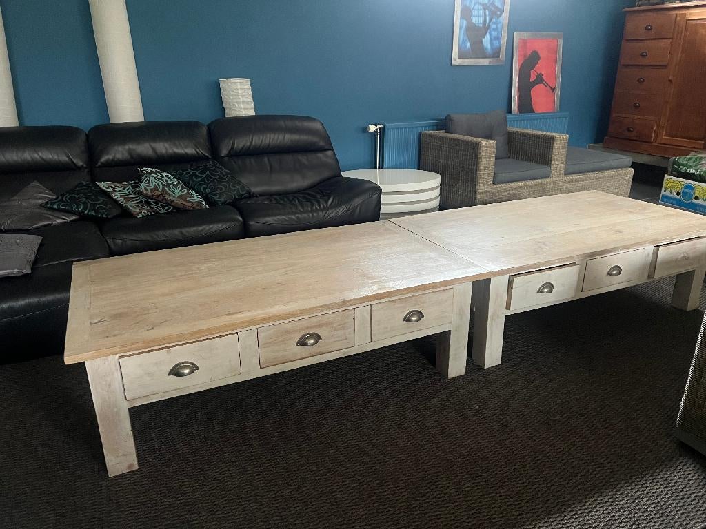 Tables basses de salon en manguier., 100 à 150 cm, Moins de 50 cm, Comme neuf, Enlèvement