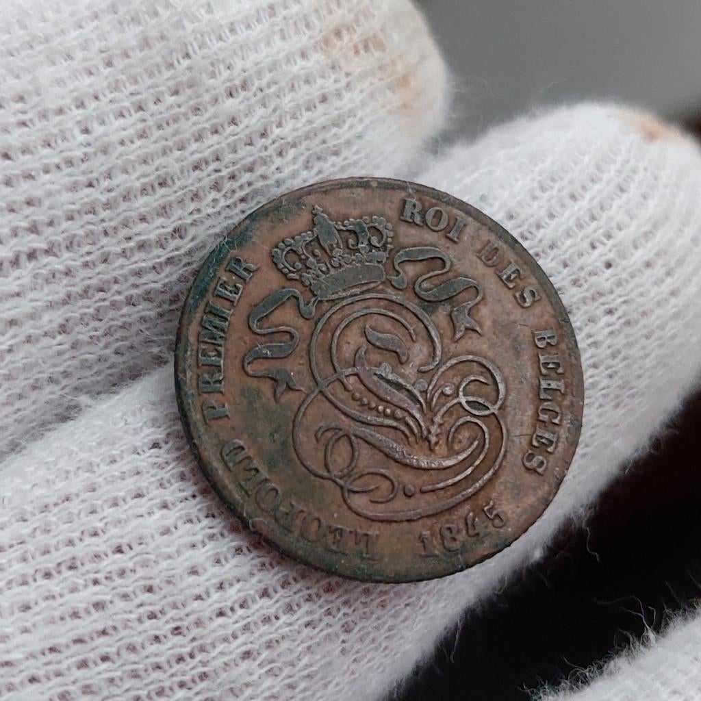 Piece de monnaie / Belgique / Leopold I / 2 centimes / 1845, Enlèvement ou Envoi, Monnaie en vrac