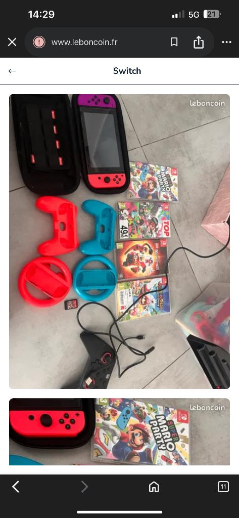 Switch, Games en Spelcomputers, Spelcomputers | Nintendo Switch, Ophalen, Met games, Met 2 controllers, Zo goed als nieuw