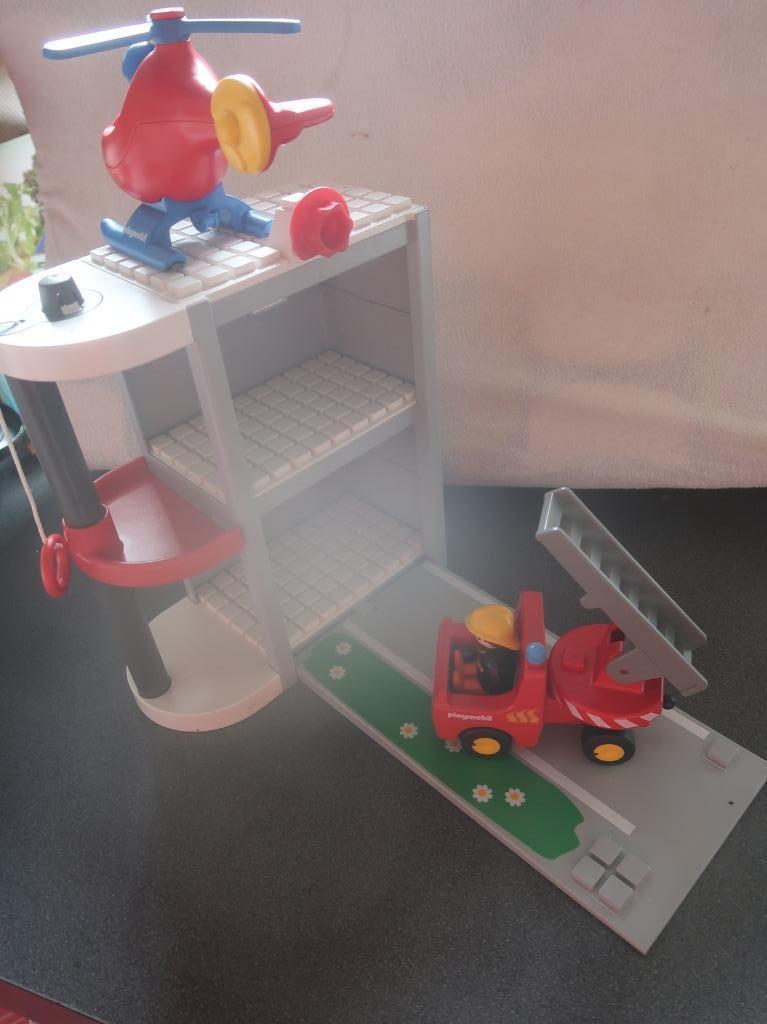 playmobil 123 brandweer meeneemboerderij, Kinderen en Baby's, Ophalen of Verzenden, Gebruikt, Complete set