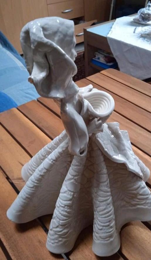 Figure féminine vintage en céramique Weber Köln, Enlèvement ou Envoi