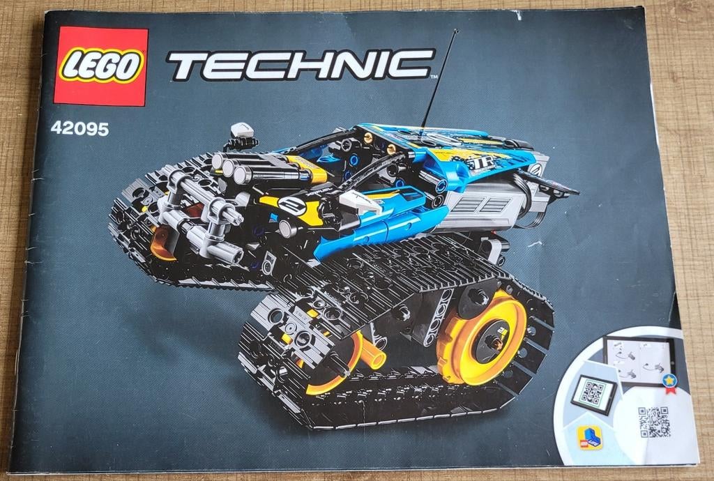 Lego Technic bouwboekje: Stunt Racer - doos 42095 (2019), Ophalen of Verzenden, Gebruikt, Losse stenen, Lego