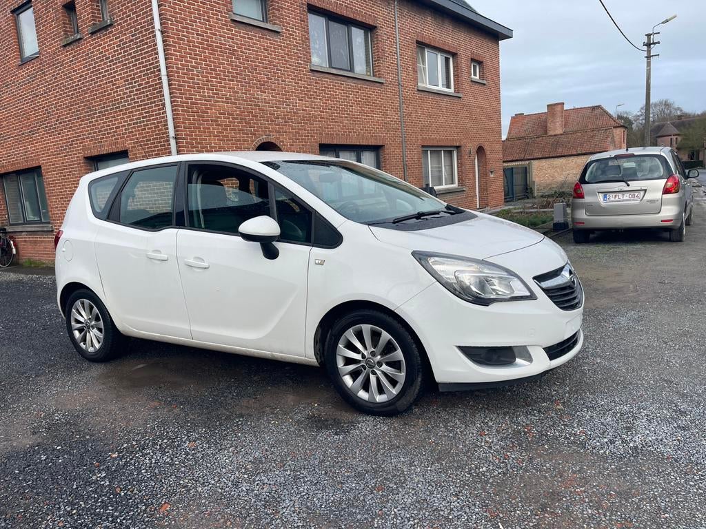 Opel Meriva1.4iBenzine,Airco,Gps,Sensoren,Cruise,1e eigenaar, Auto's, Opel, Monovolume, 140 g/km, 4 cilinders, Wit