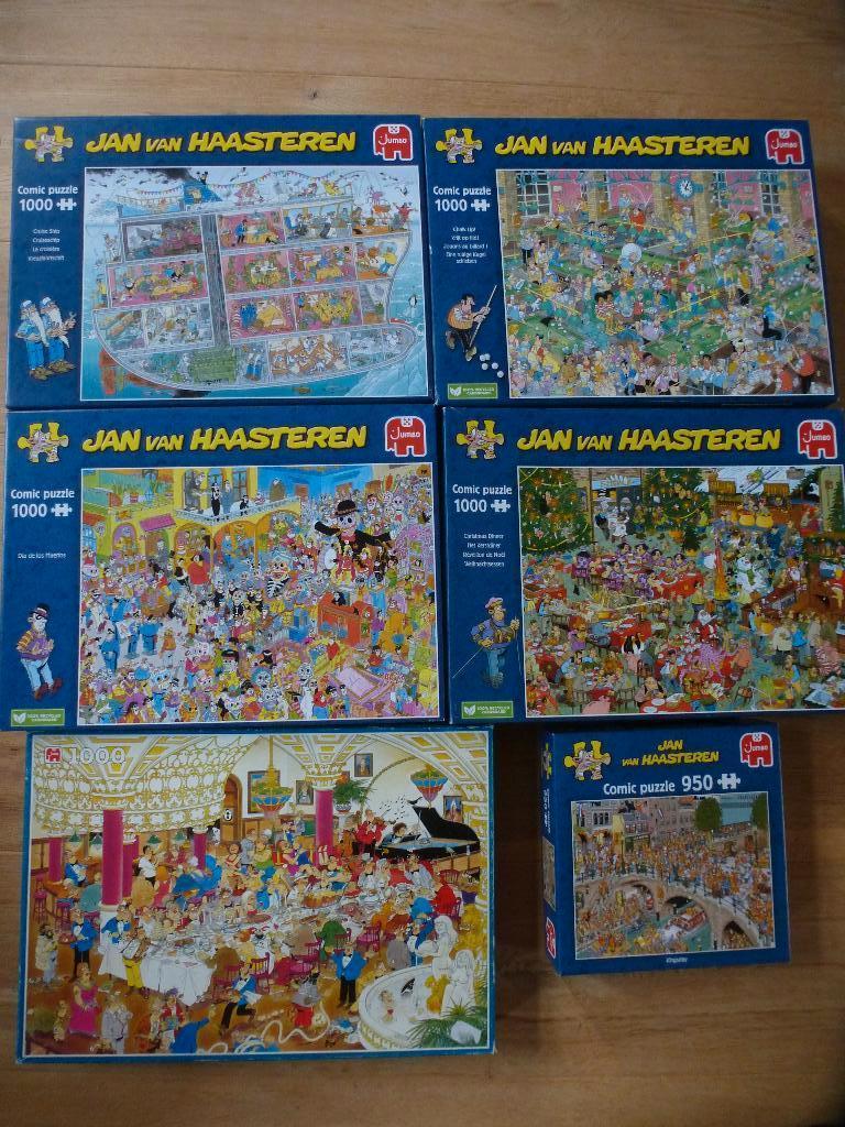 puzzels JAN VAN HAASTEREN, Hobby en Vrije tijd, Denksport en Puzzels, Ophalen of Verzenden, 500 t/m 1500 stukjes, Zo goed als nieuw