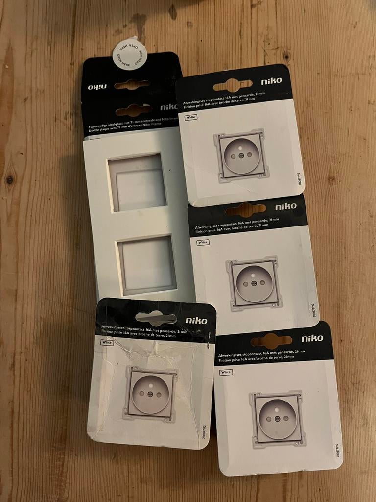 Niko centraalplaatjes afdekplaat, Enlèvement, Interrupteur
