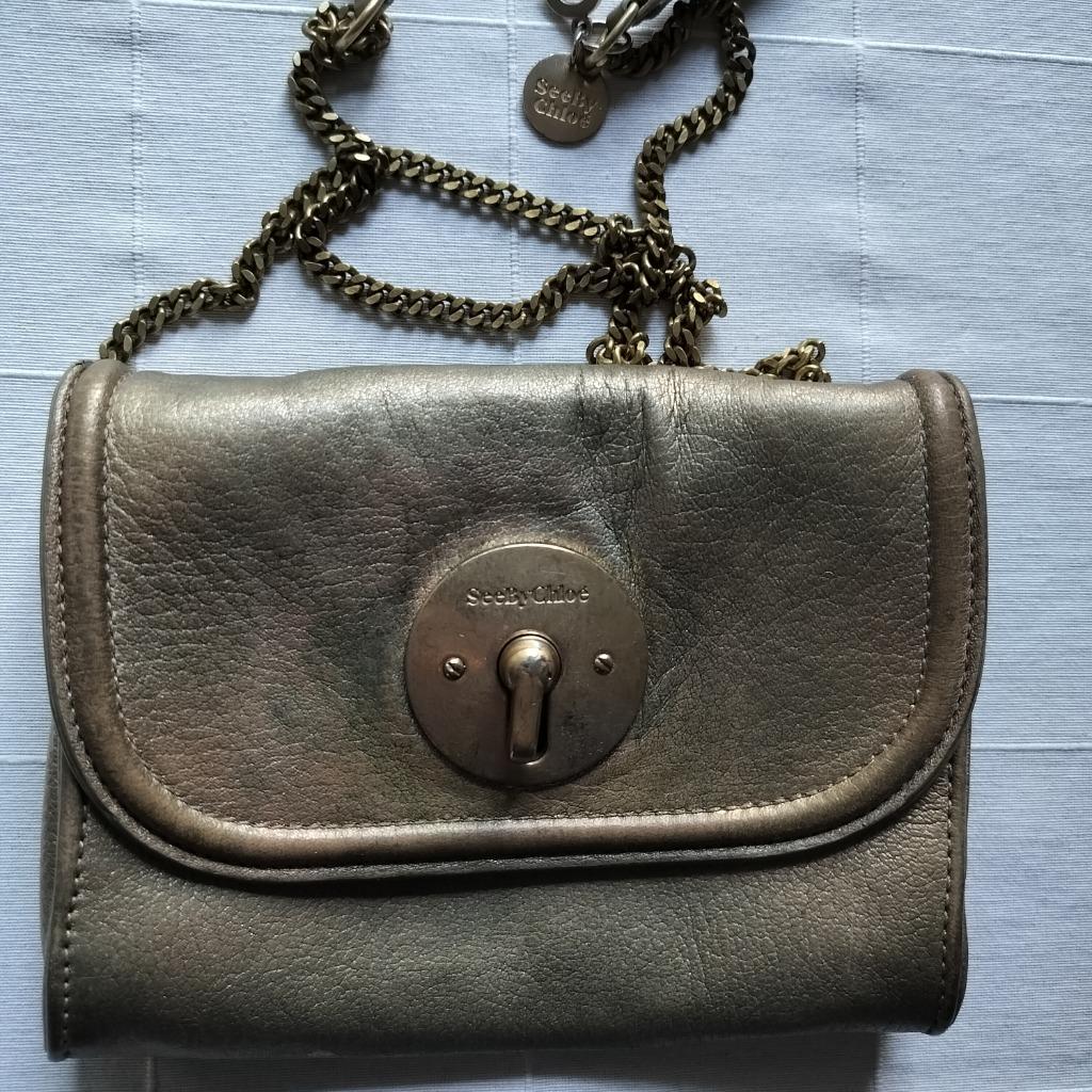 Goudkleurig handtasje See by Chloe, Bijoux, Sacs & Beauté, Sacs | Sacs Femme, Enlèvement, Utilisé, Autres couleurs, Sac à main