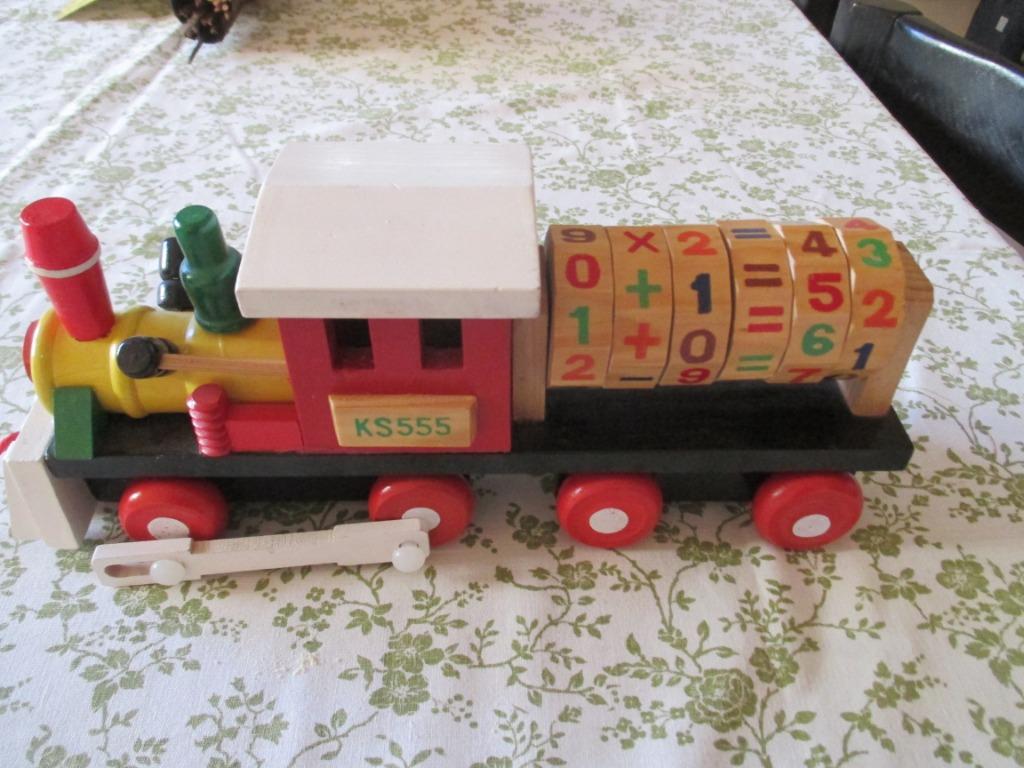 Train mathématique en bois, Enlèvement ou Envoi, Comme neuf