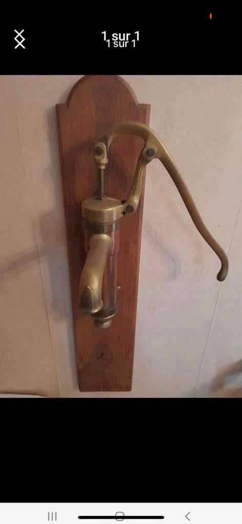 Pompe décorative cuivre, Enlèvement, Cuivre