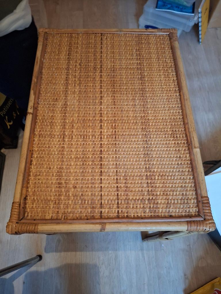 Vintage bamboe tafel, Ophalen